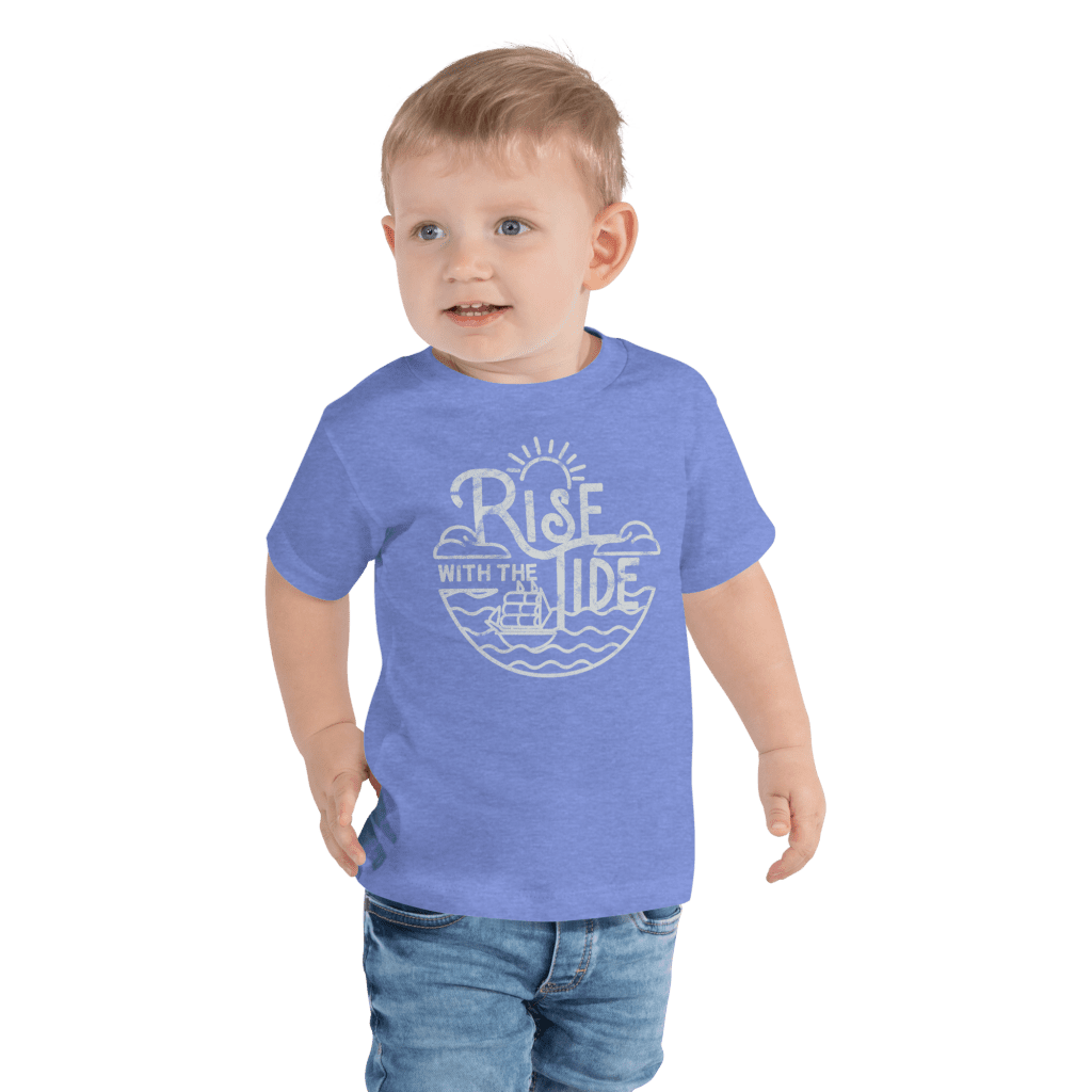 Rise With The Tide Toddler Vintage Wash Short Sleeve Tee
